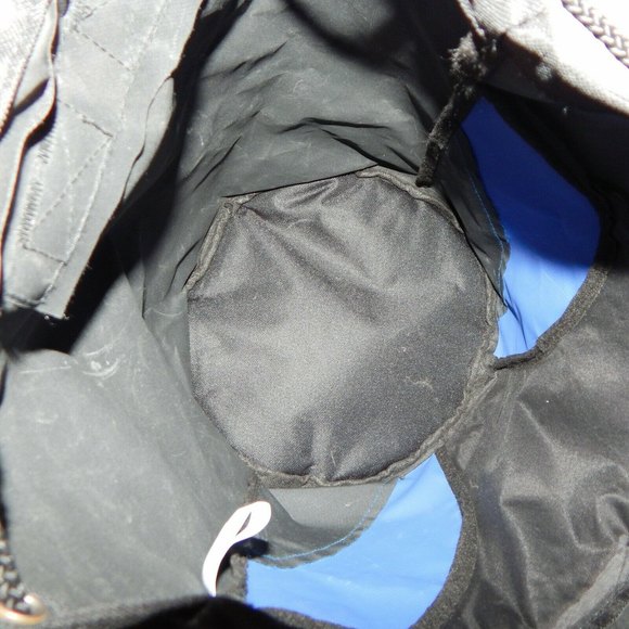 Logomark Meridian Health Branded Cooler Backpack Draw-String Duffle Bag Black - Picture 11 of 12